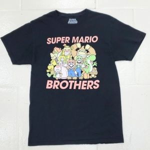 Super Mario Brothers graphic t-shirt men's size medium black